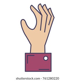 hand human catching icon