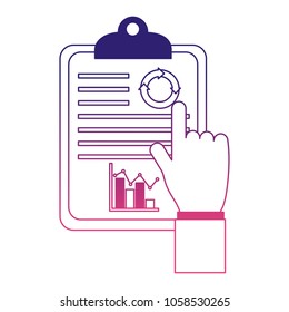 hand human with checklist