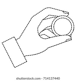 hand human with coin