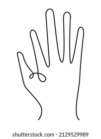 hand human up design icon
