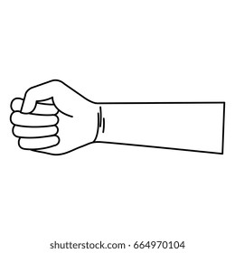 hand human fist icon