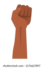 hand human fist protesting icon