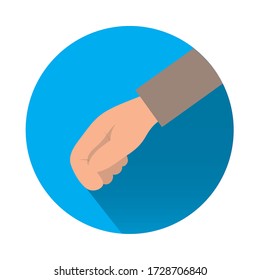 hand human giving isolated icon vector illustration design