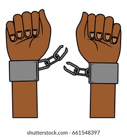 hand human with handcuff