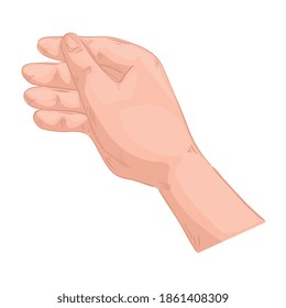 hand human holding symbol isolated icon vector illustration design