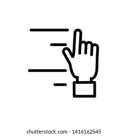hand human index icon vector ilustration vector ilustration