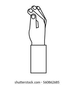 hand human index icon vector illustration design