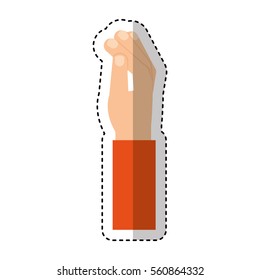hand human index icon vector illustration design