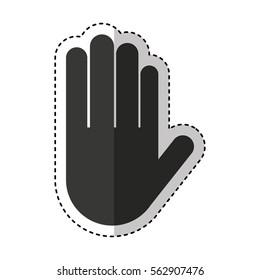 hand human index icon vector illustration design