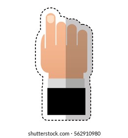 hand human index icon vector illustration design