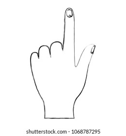 hand human index isolated icon