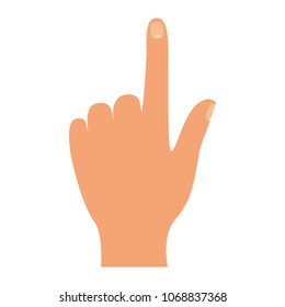 hand human index isolated icon