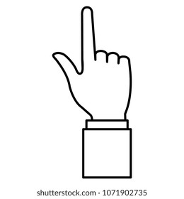 hand human index isolated icon