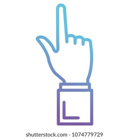 hand human index isolated icon
