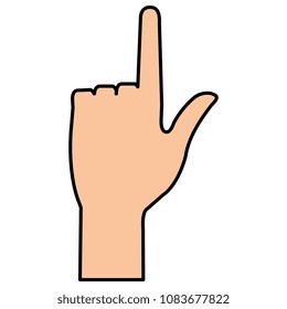 hand human index isolated icon