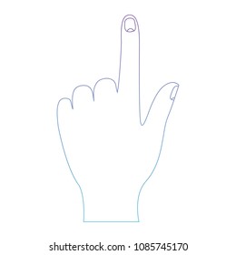 hand human index isolated icon