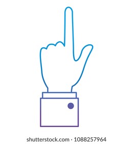 hand human index isolated icon