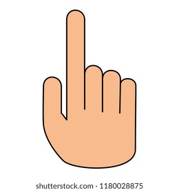 hand human index isolated icon