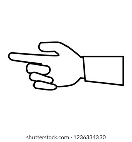 hand human index isolated icon