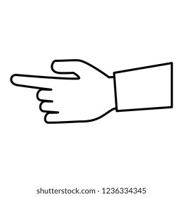 hand human index isolated icon
