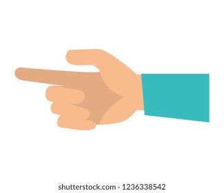 hand human index isolated icon