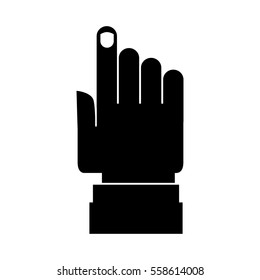 hand human index isolated icon vector illustration design