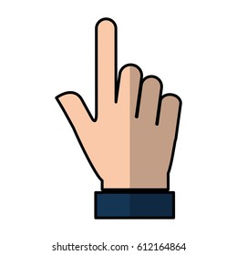 hand human index isolated icon vector illustration design