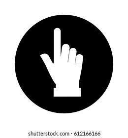 hand human index isolated icon vector illustration design