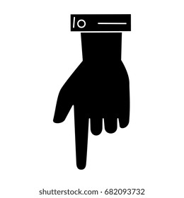 hand human index isolated icon