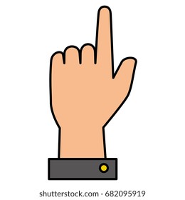 hand human index isolated icon