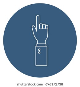 hand human index isolated icon