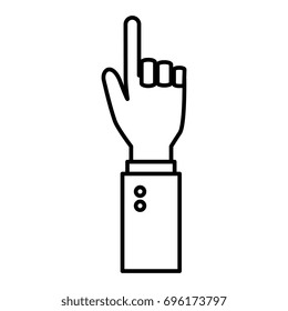 hand human index isolated icon