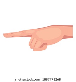 hand human index symbol signal icon vector illustration design