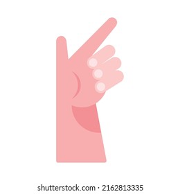 hand human indexing gesture icon