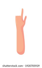 hand human up indexing icon vector illustration design