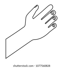 hand human isolated icon