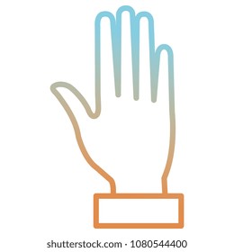 hand human isolated icon