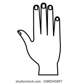 hand human isolated icon