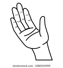 hand human isolated icon