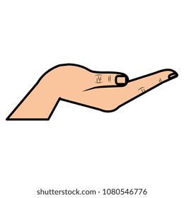 hand human isolated icon