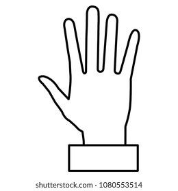 hand human isolated icon