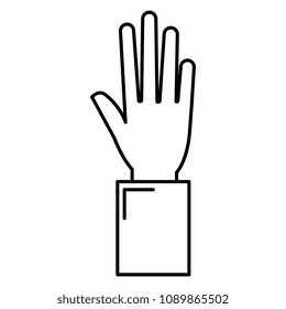 hand human isolated icon