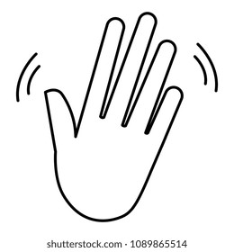 hand human isolated icon