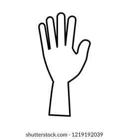 hand human isolated icon