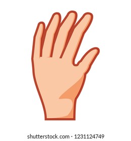 hand human isolated icon