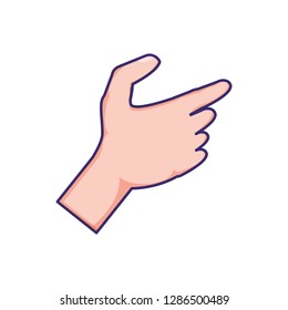 hand human isolated icon