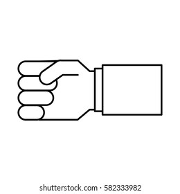 hand human isolated icon