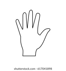 hand human isolated icon