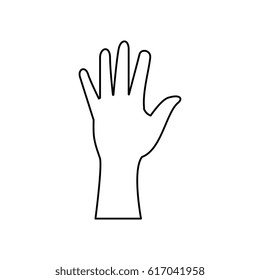 hand human isolated icon