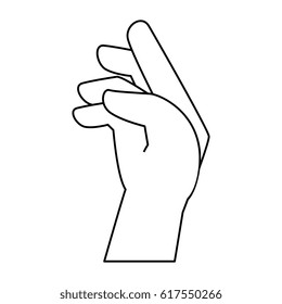 hand human isolated icon
